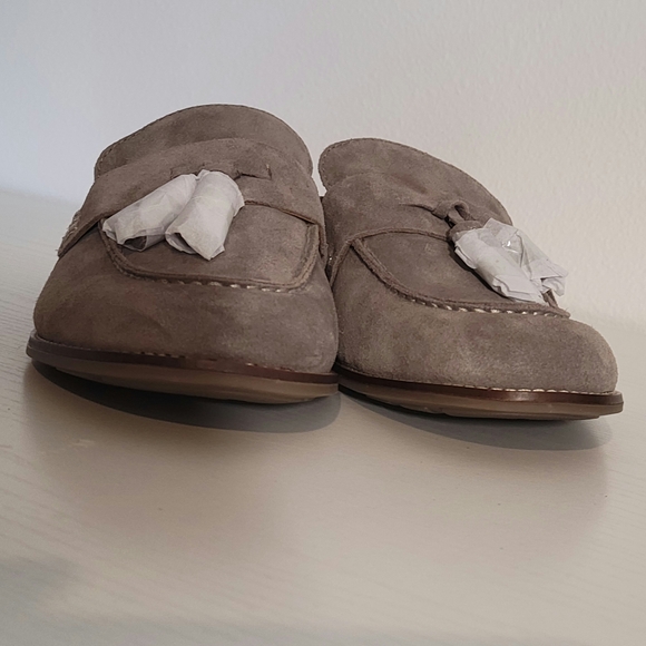 Earth Taupe/gray Suede Loafers - Picture 3 of 5